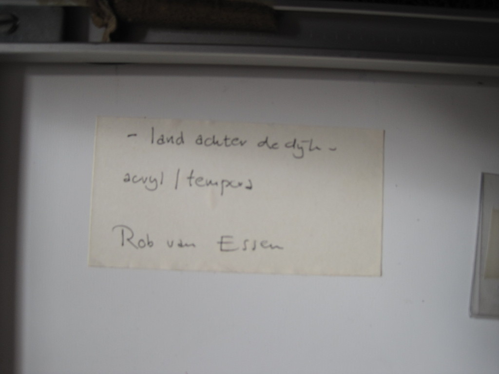 Indrukwekkend GROOT Acrylverf/Tempera schilderij "Land achter de Dijken" gesign. kopen? Bied vanaf 1!