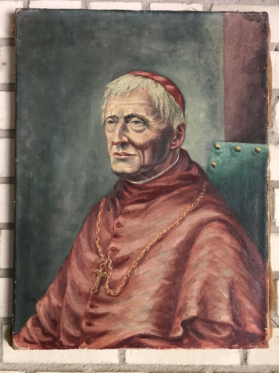 Jan Tebben 1909 - 1978 ) - Olieverf op doek - Portret van Kardinaal  kopen? Bied vanaf 65!