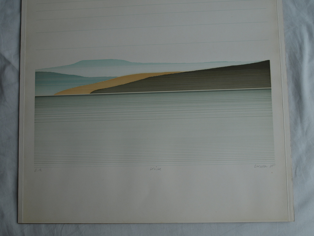 Claudia Keller : Zeefdruk , Küste – gesigneerd – 1980 - E.A. kopen? Bied vanaf 1!