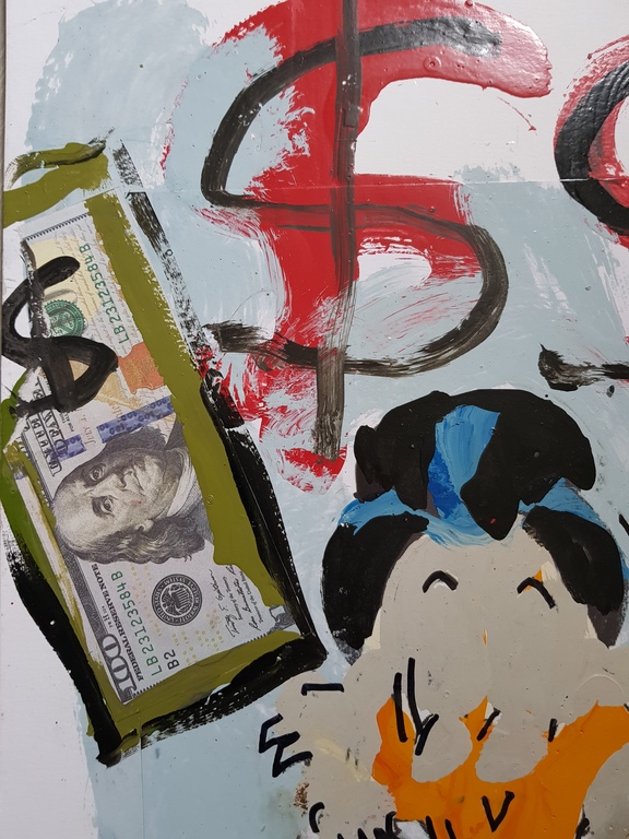Peter Klashorst - origineel werk - serie Mickey Mouse i.c.m. serie Dagobert Duck kopen? Bied vanaf 1!