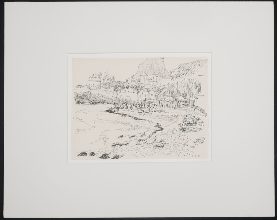 Kees Mol: Pentekening, Dorp in berglandschap kopen? Bied vanaf 1!