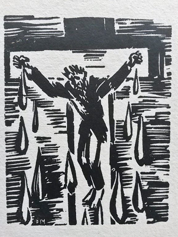 Frans Masereel, houtsnede Kruisiging (Kreuzigung) uit Ecce Homo 1949 kopen? Bied vanaf 35!