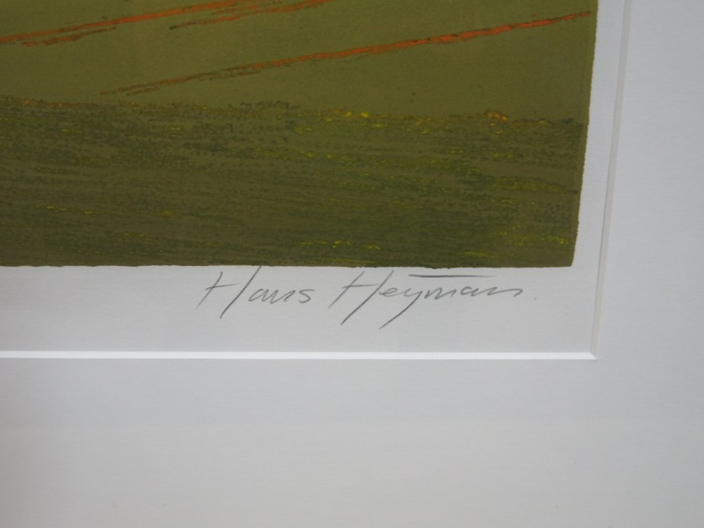 Hans Heijman: Ets, Landschap II -Ingelijst kopen? Bied vanaf 70!