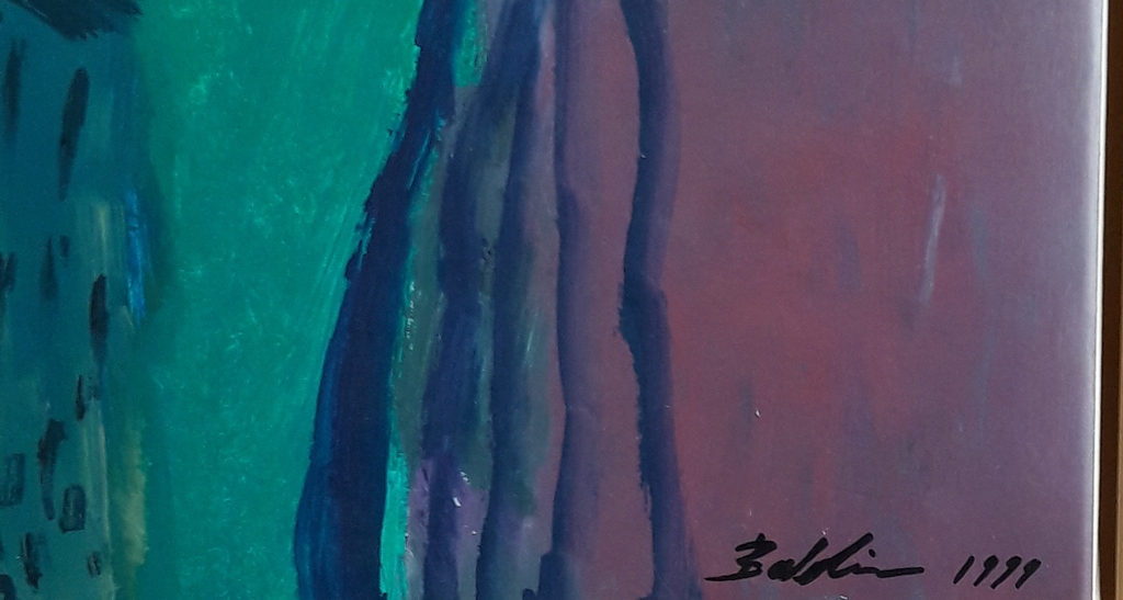 B.Baldin Ahmad , Acrylverf op doek , gesigneerd kopen? Bied vanaf 115!