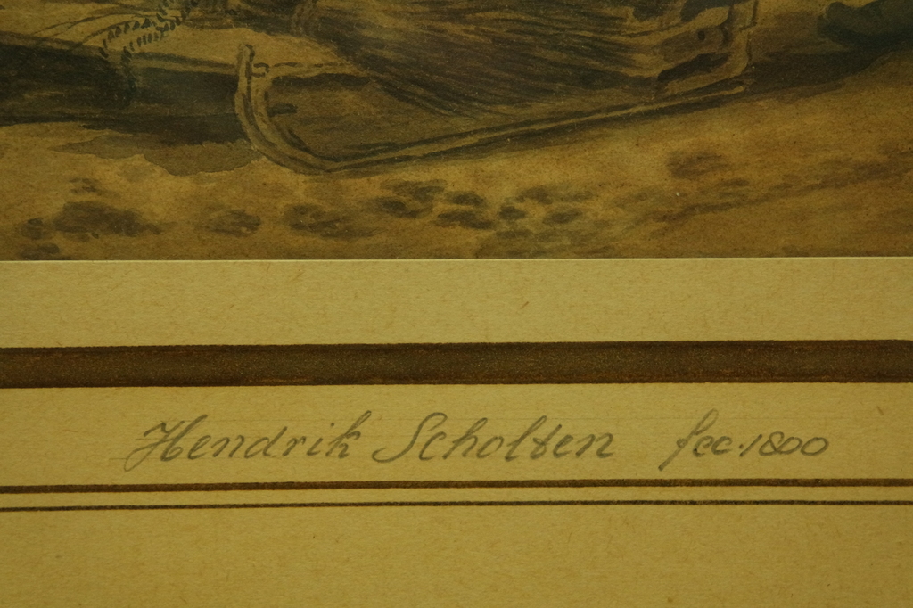 Hendrik Jacobus Scholten (1824-1907) - tartaar met slee in winters landschap kopen? Bied vanaf 85!