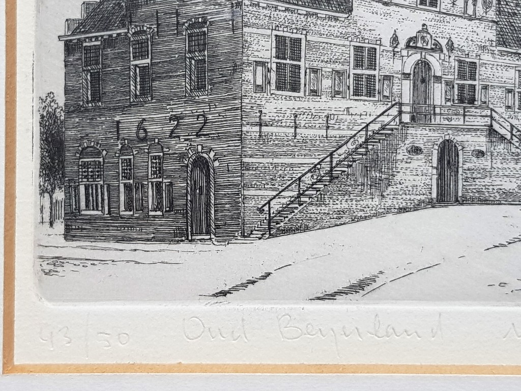 Warner Hemstede - Oud Beijerland - Gesigneerde ets kopen? Bied vanaf 1!