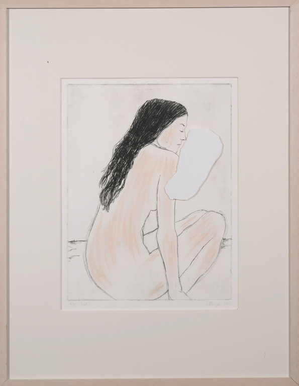 Iris van Dongen: Handbewerkte Ets en Collage, Wit - Ingelijst kopen? Bied vanaf 20!