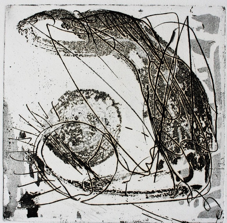 Ernst Vijlbrief (1934-2010): ets, abstracte compositie, 1963 kopen? Bied vanaf 1!