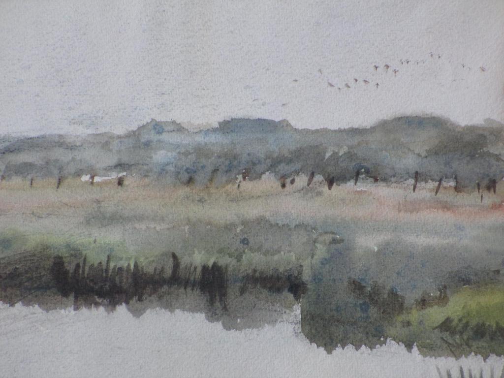 Joop Dam, Zouten Haard Schouwen, Aquarel kopen? Bied vanaf 35!