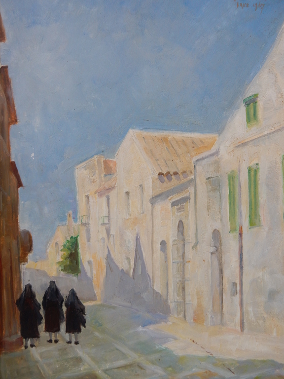 Jan van Deursen (1896-1981) - Olieverf Erice (Sicilië) - 1967 kopen? Bied vanaf 1!