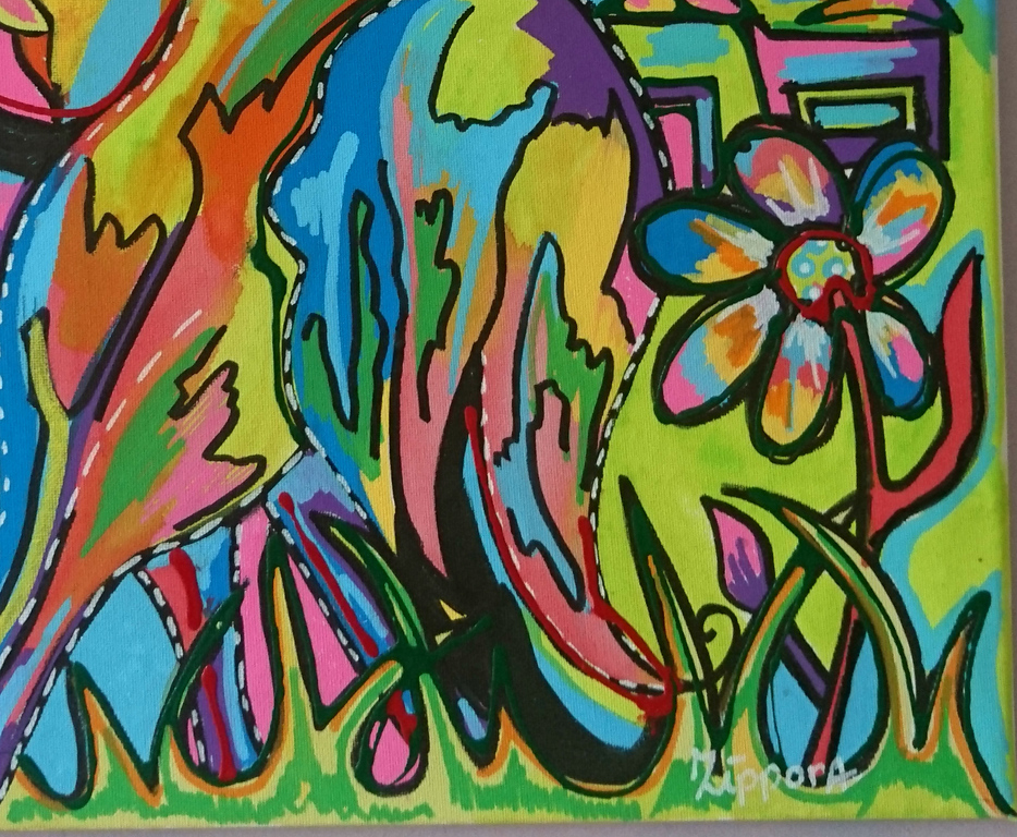 Zippora Meijer  acryl en posca op canvas  kopen? Bied vanaf 1!