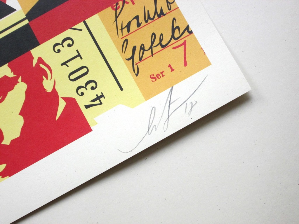 AcheterShepard Fairey (OBEY) - Face Collage I - offset - handgesigneerd? Enchérissez de 89!