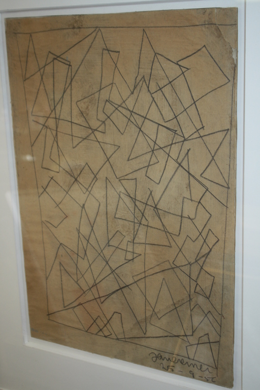 toegschr JAN CREMER - CUBISTISCHE TEKENING - VROEG WERK STUDIE kopen? Bied vanaf 1!