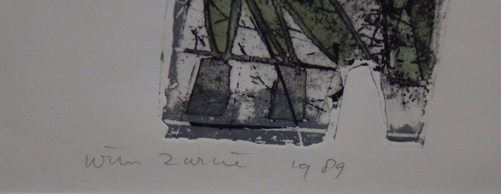 Wim Zurne: Ets, Spiegel -Ingelijst kopen? Bied vanaf 35!