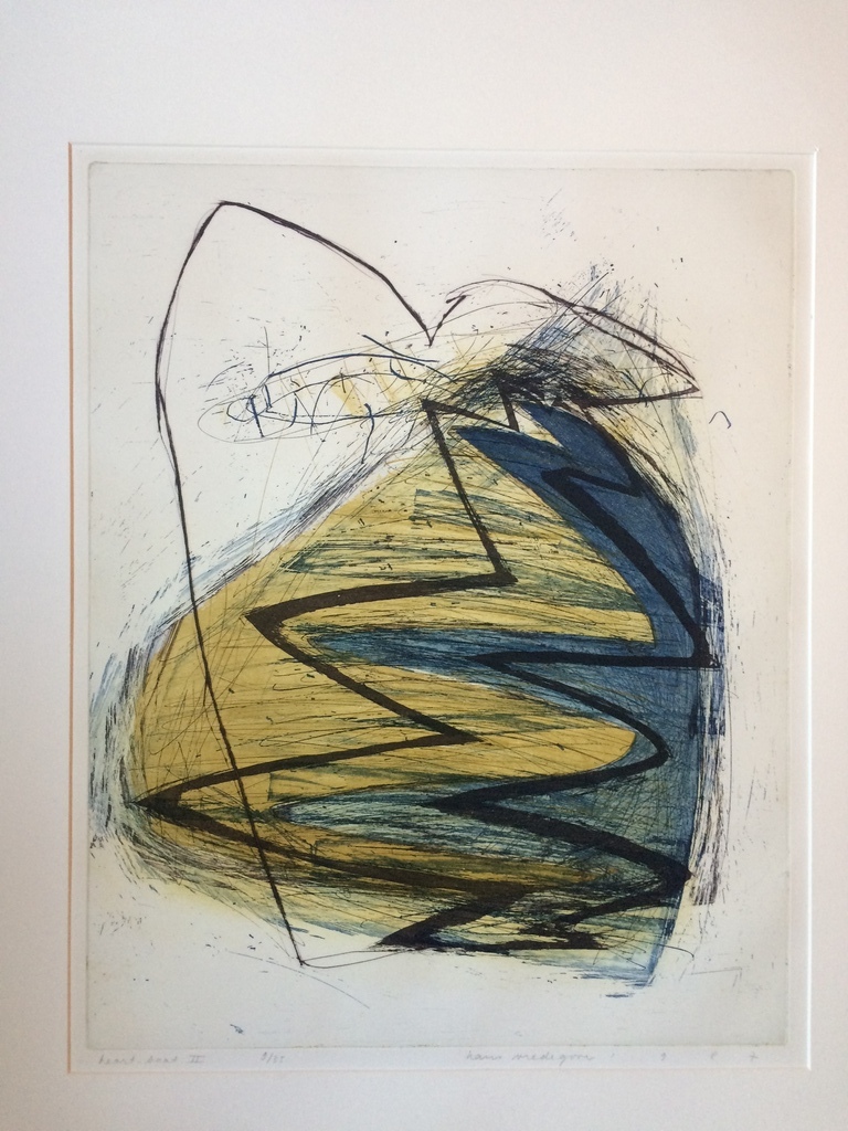 Fraaie ets van Hans Vredegoor uit 1987 9/35 verkocht voor € 70!