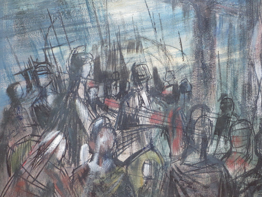 Janus de Winter, Kruisiging, Gemengde techniek kopen? Bied vanaf 120!