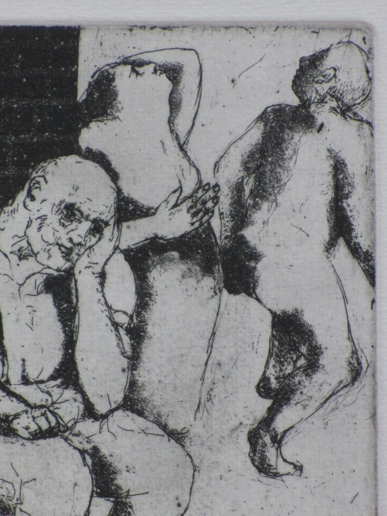 Fer Hakkaart, Absurdistisch tafereel, Ets 1963 kopen? Bied vanaf 75!