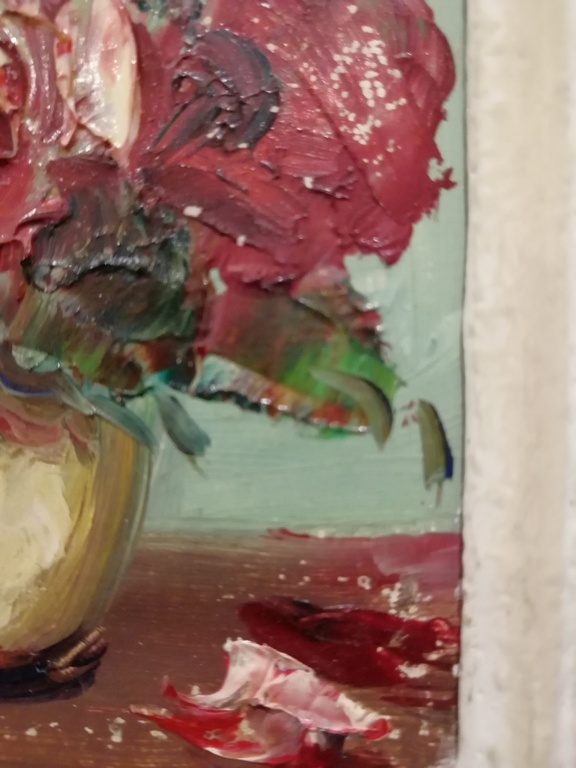 onbekend kunstenaar - olieverf op paneel - bloemen stilleven - circa 1960 kopen? Bied vanaf 1!