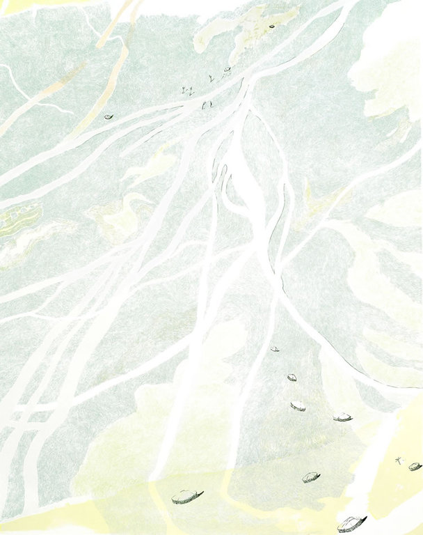 Sandra Kruisbrink - zeefdruk - Ulaanbataar verkocht voor € 125!