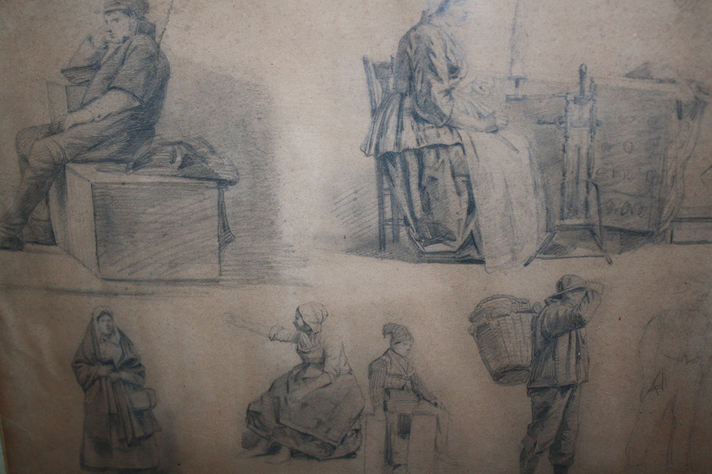 studies vissers volk en boeren volk van PH SADEE van  HAAGSE SCHOOL kopen? Bied vanaf 90!