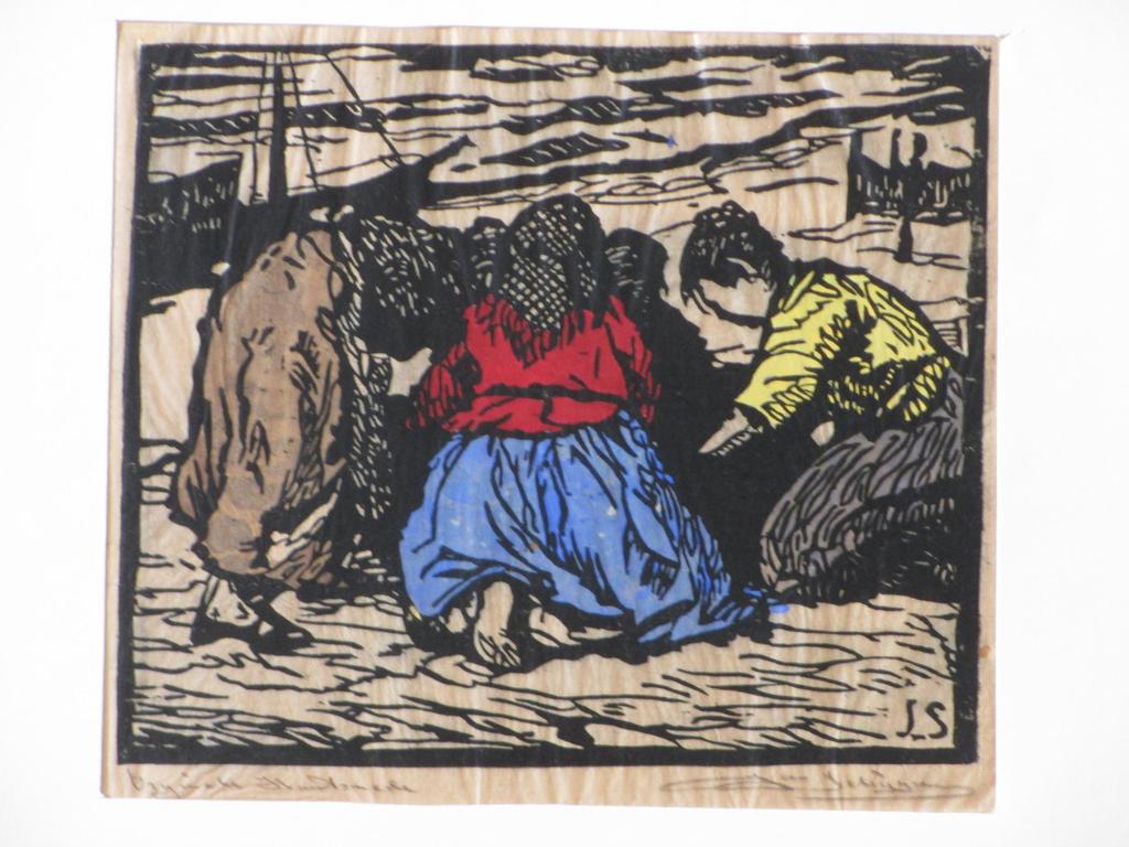 Onbekend, J.S., Kleurhoutsnede, Nettenboetsters kopen? Bied vanaf 1!