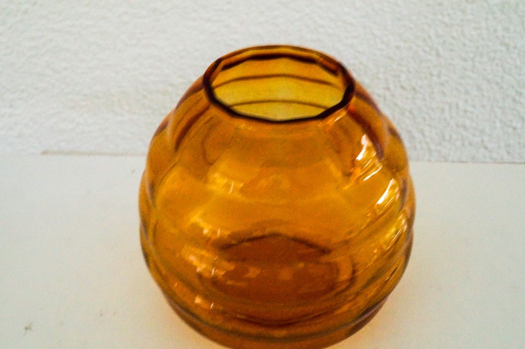 A.D. Copier amberkleurige Flora vaas kopen? Bied vanaf 25!