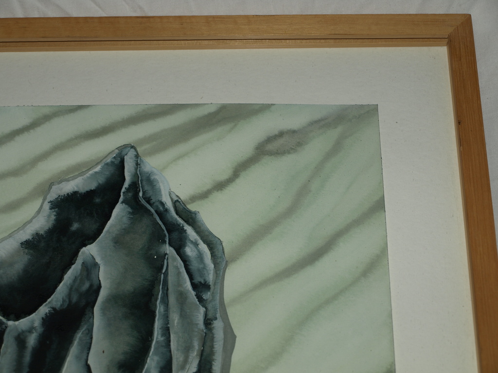 MAREIKE GEYS – Aquarel – Rots – Gesigneerd & ingelijst – 1995 kopen? Bied vanaf 75!