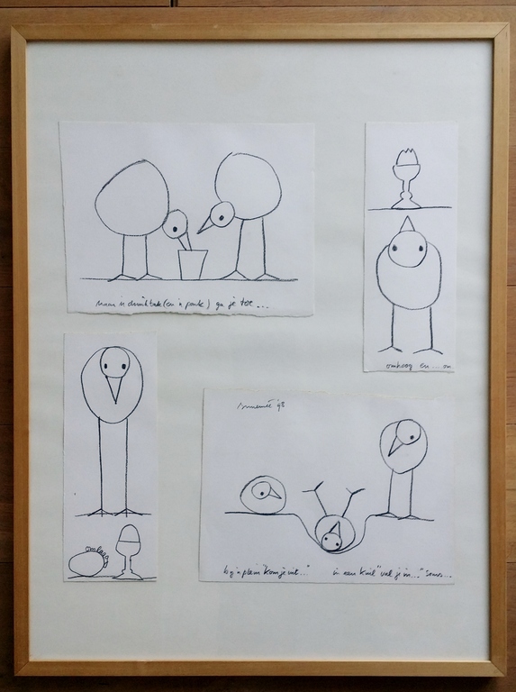 Hans Innemee - originele tekeningen - collage kopen? Bied vanaf 375!