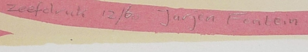 Jurjen Fontein: Zeefdruk, Strandtafereel, Gesigneerd kopen? Bied vanaf 55!