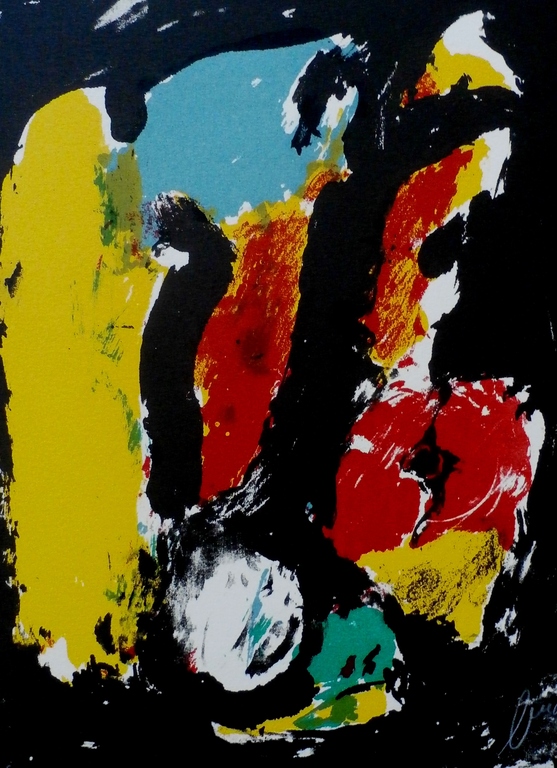 Eugene Brands - litho:A Night, A Festival - 1968 verkocht voor € 200!