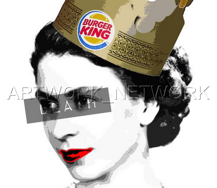 Large Print Painting "Queen Burger" Signed Numbered A/P or 1 to 100 with COA kopen? Bied vanaf 1!