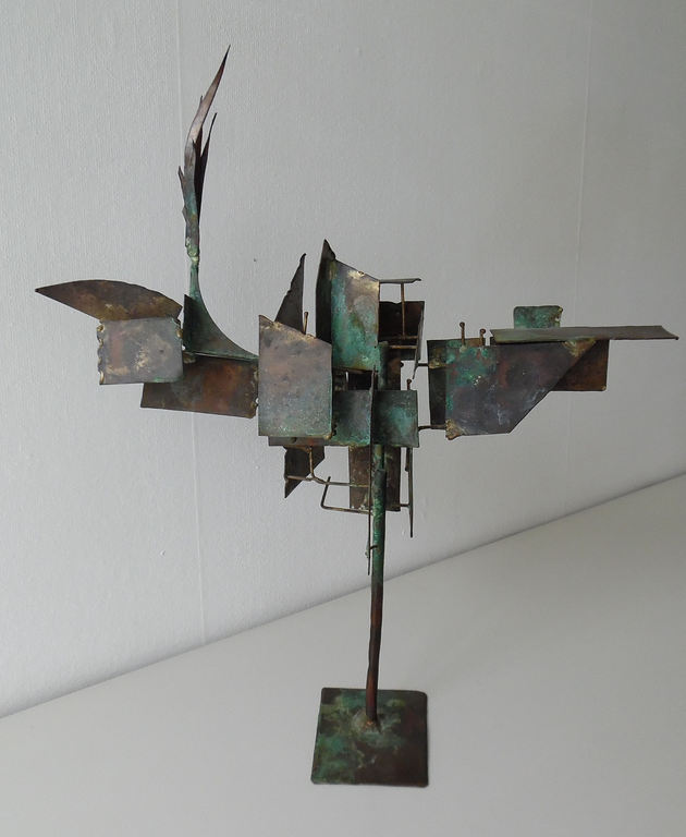 Koperen plastiek van Jan Rot, Vogel kopen? Bied vanaf 35!