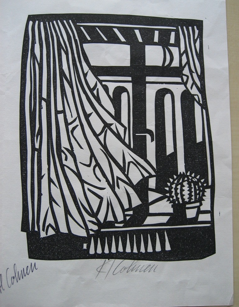 Karl Cohnen,linosnede's 3 stuks, kopen? Bied vanaf 1!