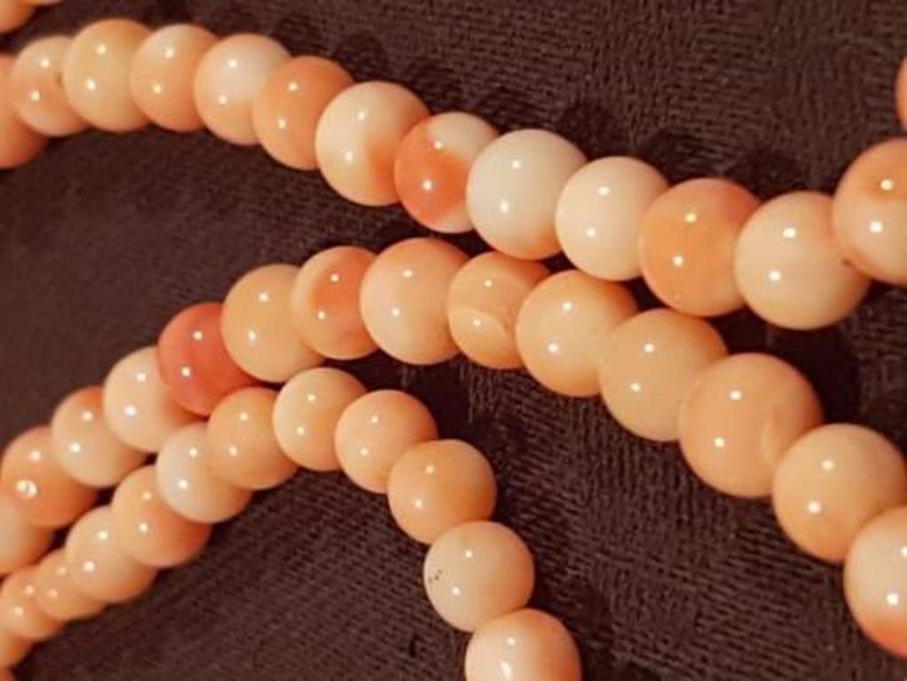Ketting 1960 Mediterranean koraalroze (Corallo rosa di Sciacca) Sicilia-Italia kopen? Bied vanaf 35!