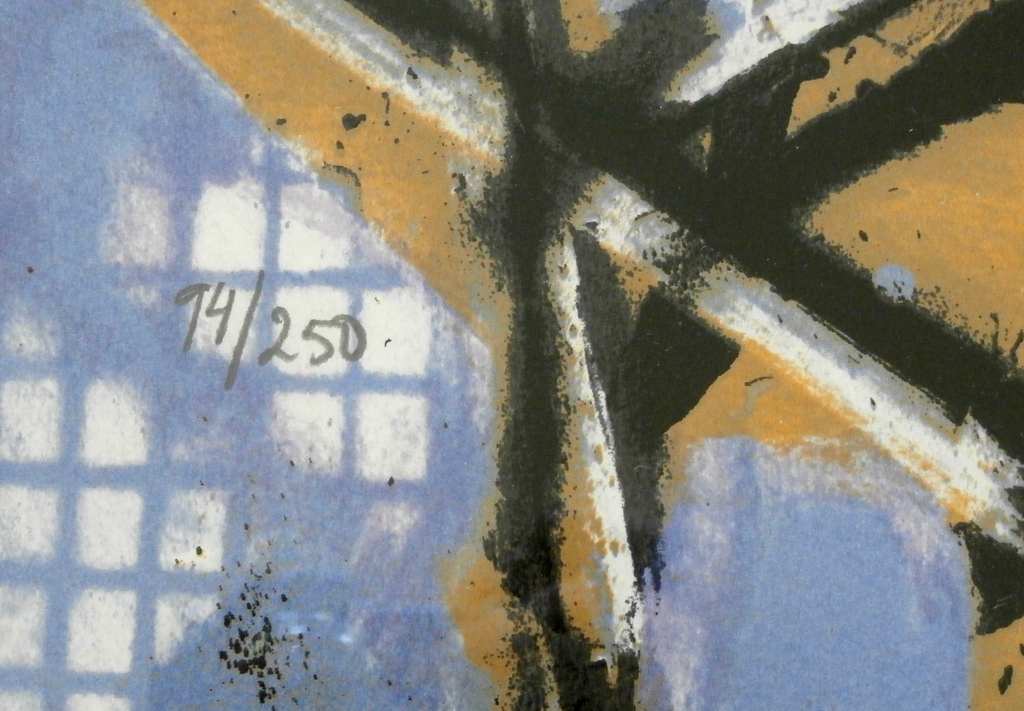 Herman Brood - ingelijste zeefdruk: De zanger - 1990 kopen? Bied vanaf 295!