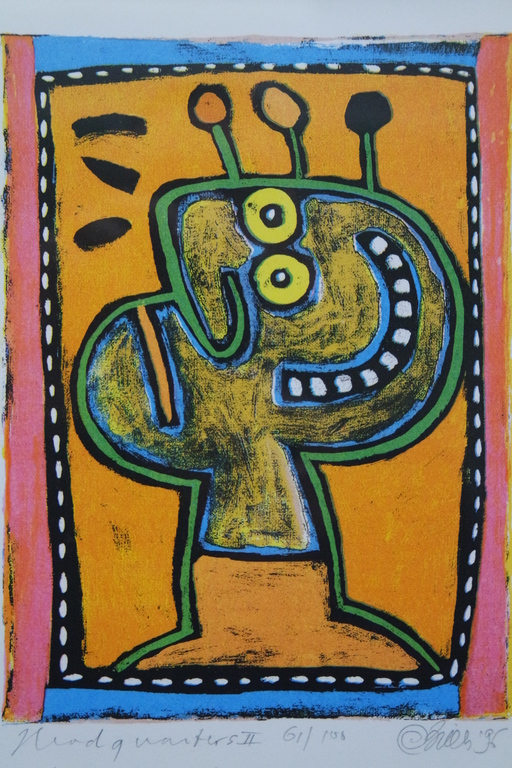 Clemens Briels (1946) - zeefdruk handgesigneerd - headquarters II kopen? Bied vanaf 115!