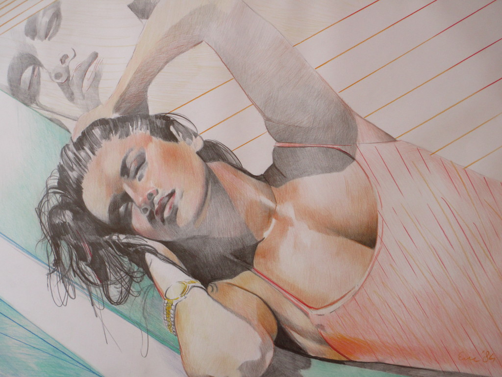 Eric Dordregter, Zonaanbidster, Airbrush-tekening kopen? Bied vanaf 1!