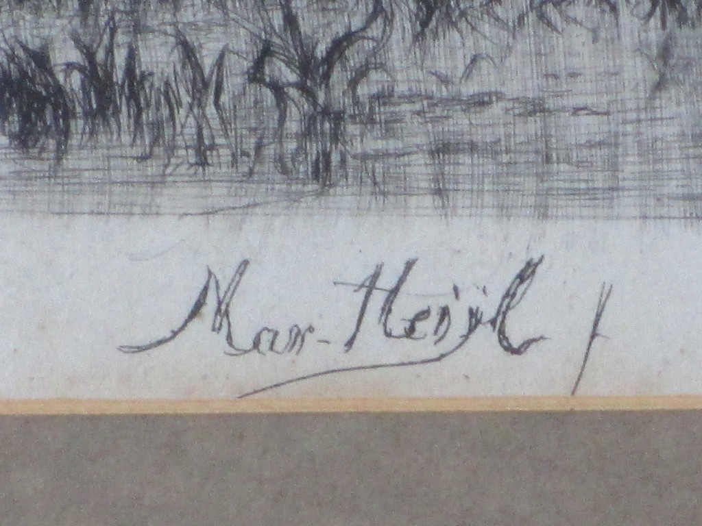 Marinus Heijl, Regen over de polder, Ets kopen? Bied vanaf 40!