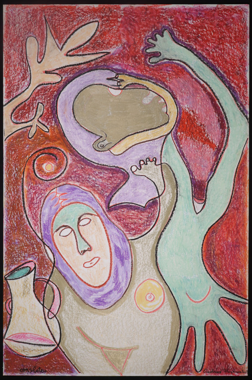 Andries Heyboer: Vetkrijt op papier, Omsloten (Groot) kopen? Bied vanaf 20!