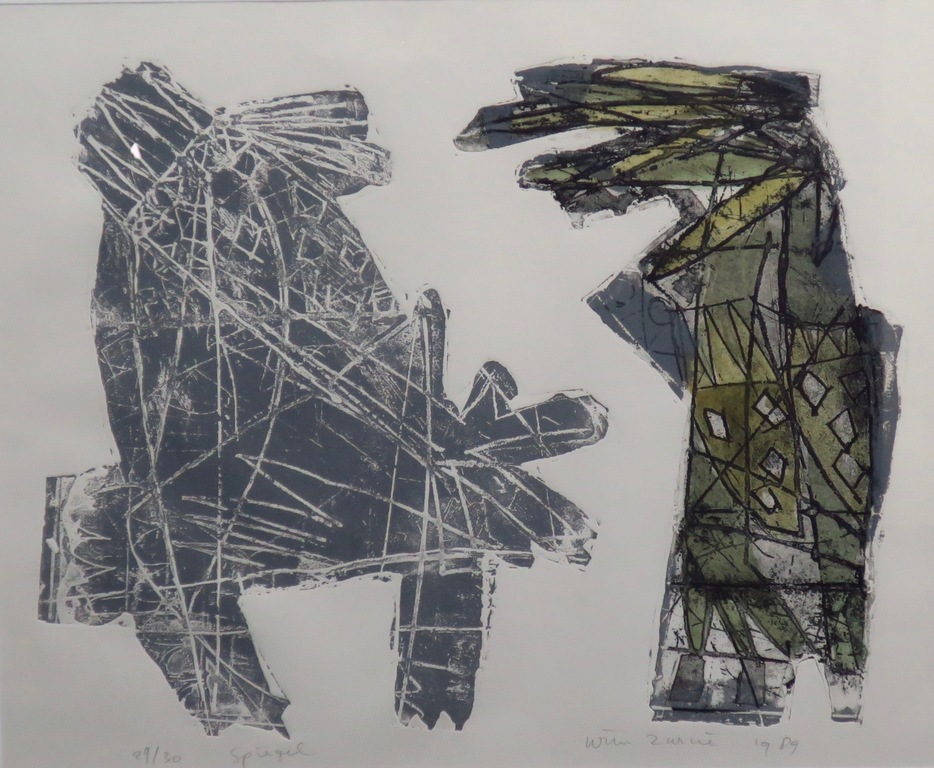 Wim Zurne: Ets, Spiegel -Ingelijst kopen? Bied vanaf 35!