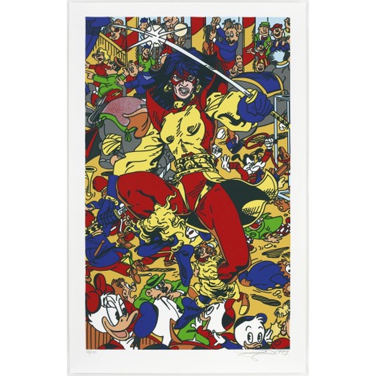 Erro: Zeefdruk, La femme fatale V (Groot) verkocht voor € 120!