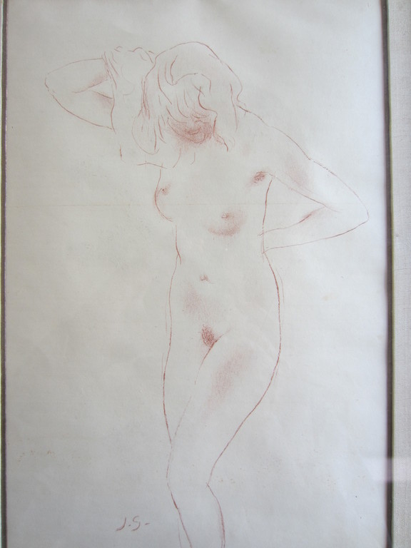 FRAAIE TEKENING JAN SLUIJTERS STAAND NAAKT kopen? Bied vanaf 1!