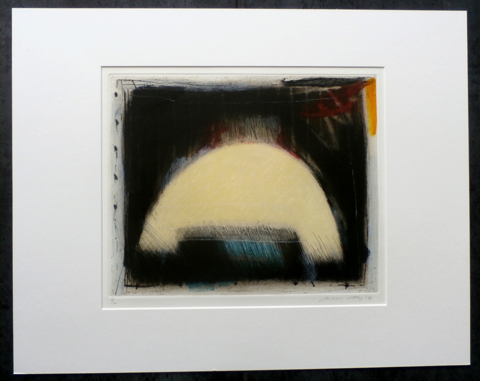 Kees Slegt - abstracte ets - 1987 kopen? Bied vanaf 35!