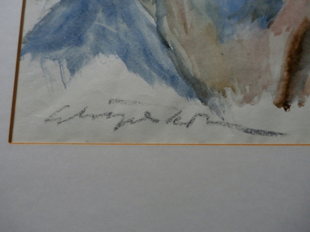 Gerard Schaperkotter - aquarel: portret kopen? Bied vanaf 15!