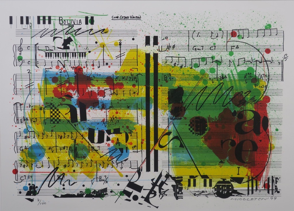 Sam Middleton: Zeefdruk, Bolivia - Ingelijst verkocht voor € 50!