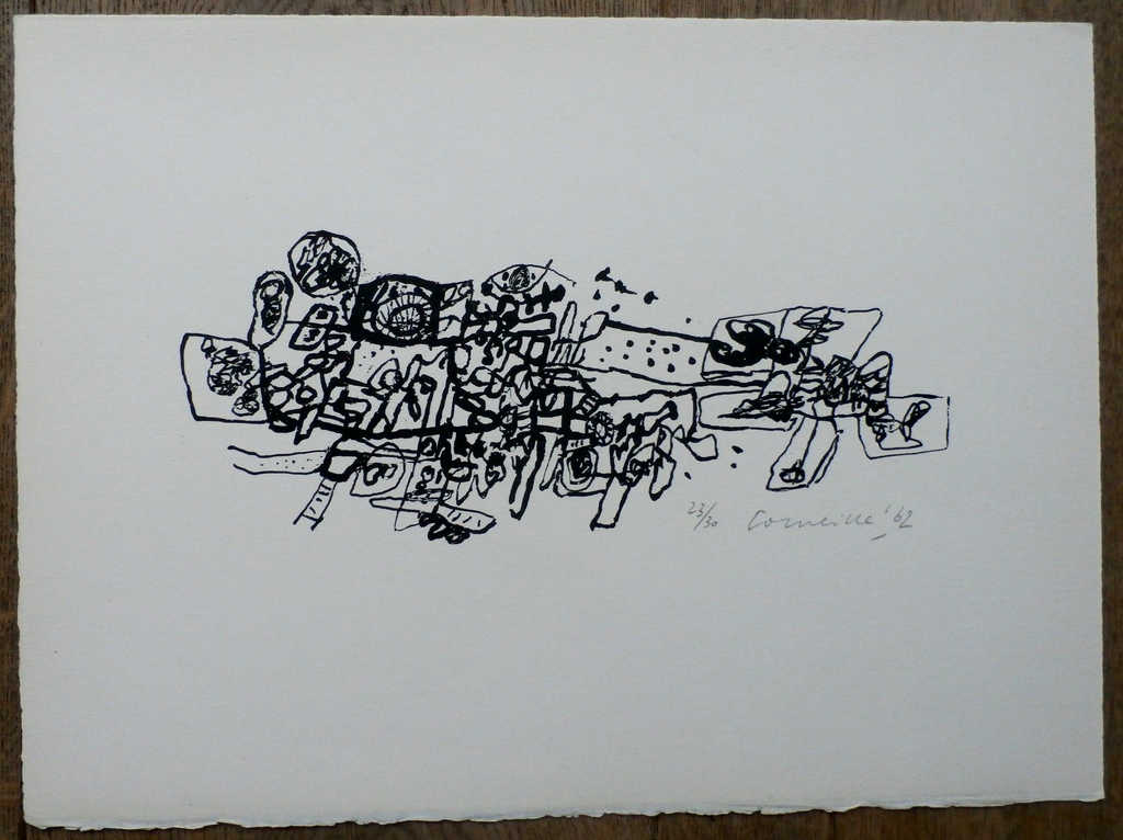 Corneille - litho: Zonder titel - 1962 - oplage 30 stuks!!! kopen? Bied vanaf 350!