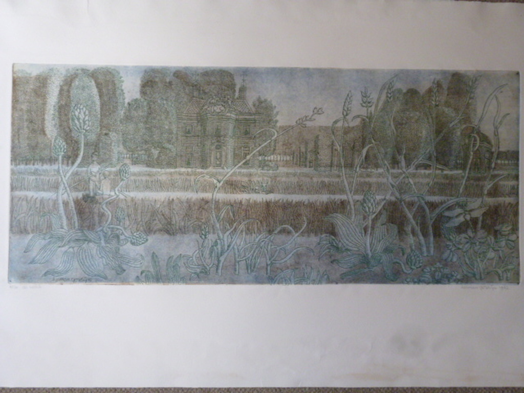 Herman Gordijn - kleurenets - de Vecht verkocht voor € 200!