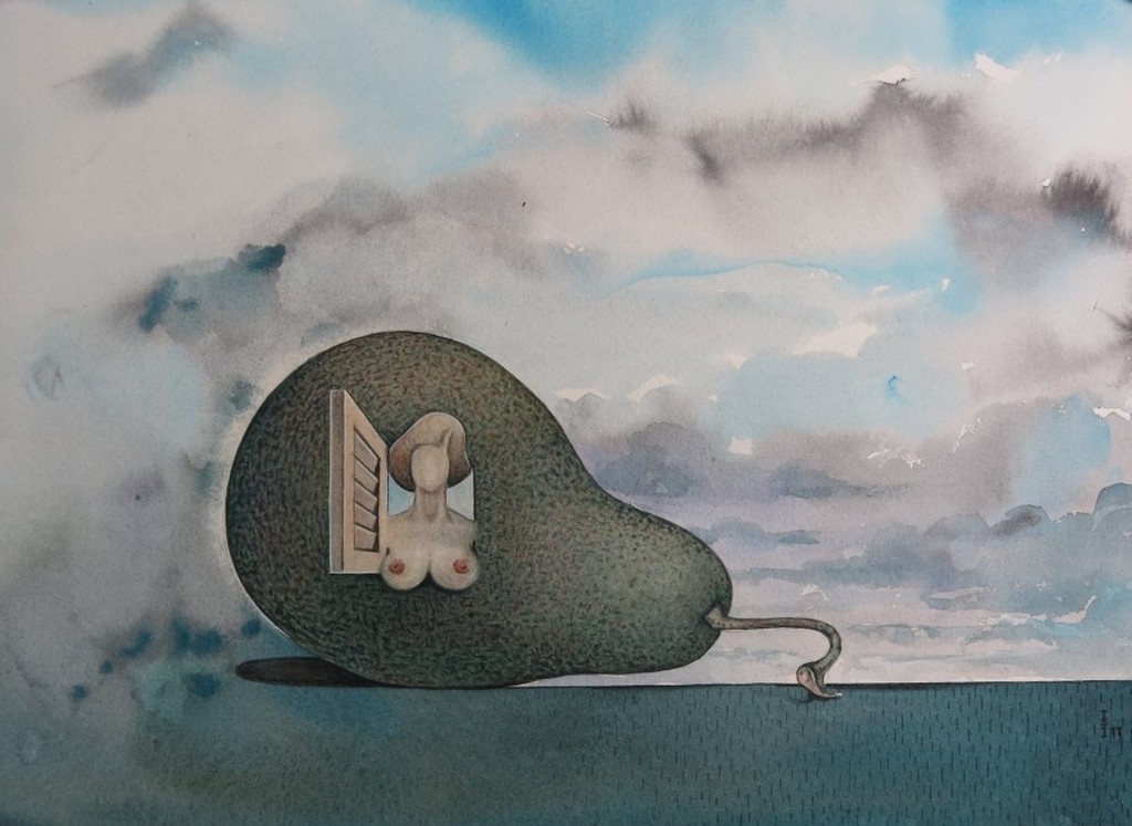 Ivan Ingen: Aquarel, Gevuld venster kopen? Bied vanaf 1!