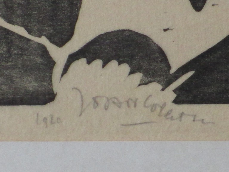 Joan Collette, Prediker, Houtsnede 1920 kopen? Bied vanaf 40!