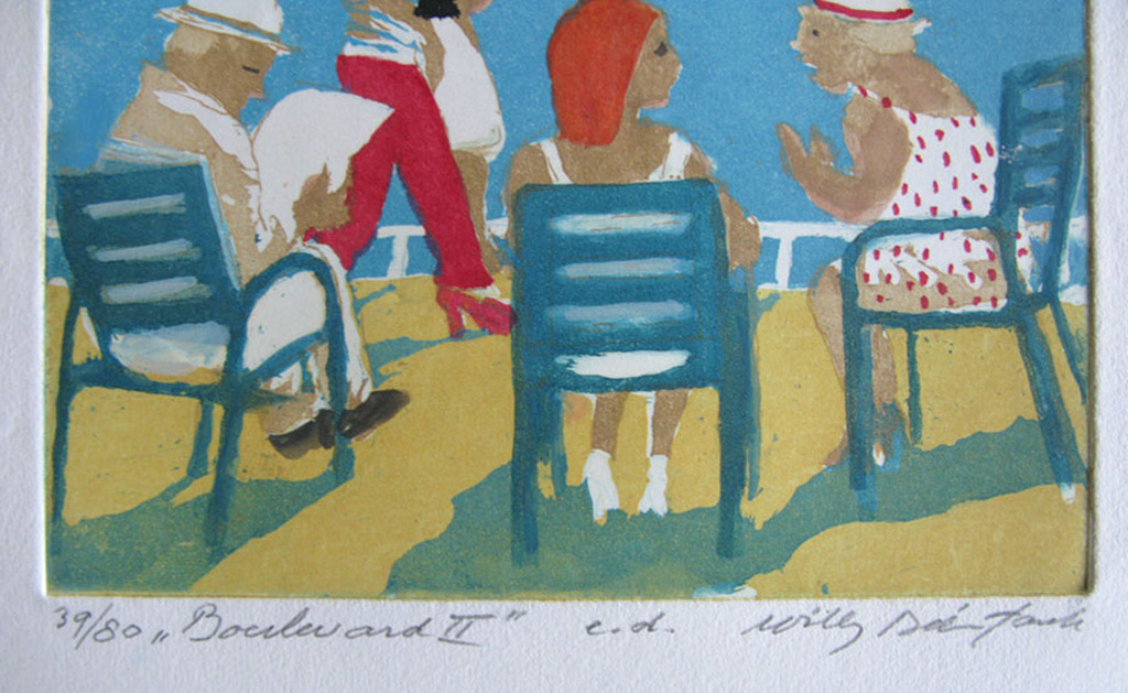 Willy Belinfante - BOULEVARD II - kleurets kopen? Bied vanaf 1!